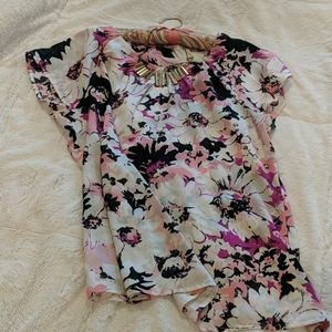 Anne Taylor flowery blouse